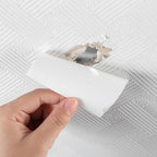 10 Pcs Bathtub Hole Patch Siding Wall Repair Kit Waterproof Patch Holes Blemishes Tools Self Adhesive White Tape for Cracked Pool Liner Roof Skylight and Vinyl Skirting(White)