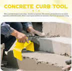 Garden Edging Curb Trowel Concrete Tool, Concrete Curbing Trowel, Curb Hand Tool with Putty Knife for Lawn, Garden, Pavement (Incline)
