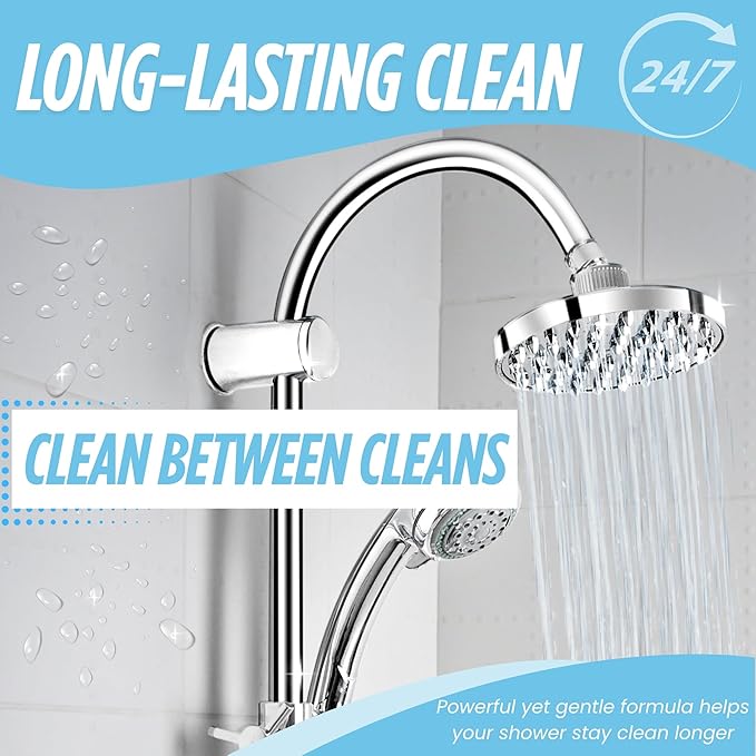 Oh Yuk Daily Shower Cleaner Spray – 24 oz Bottle | Prevents Soap Scum and Hard Water Buildup | Streak-Free Daily Shower Spray for Tile, Glass, Acrylic & Fiberglass