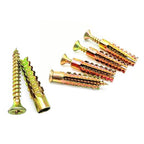 20 Pack Heavy Duty Hollow Wall Anchors with Screws, Loose Hinge Hole Repair Kits, Ideal for Concrete Wall, Hollow-Wall, Wooden Wall and Hinge Hole Repair (6x32mm)