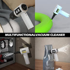 Mini Cordless Handheld Vacuum Cleaner, 21000Pa Strong Suction, 2-Speed USB-C Rechargeable for Car, Home, Office Desk – Pearl White | Faddish Portable Cleaner