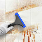 EHDIS 6'' Small Silicone Squeegee 5-inch Handy Small Rubber Window Shower Squeegee Auto Water Blade for Car Windshield, Window, Mirror, Glass Door, Ice Snow Removal Scraper Tool (Blue and Orange)