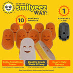 Smilyeez No Plastic Mini Moji Scrubbing Sponge Refills for Scotch Brite Dishwand (10 Pack)
