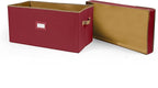 Covermates Keepsakes - Storage Box - Heavy Duty Polyester - Reinforced Handles - ID Window - Indoor Storage - Closet Storage, Red