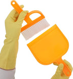 Small Dustpan Set with Brush - Orange