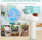 Handheld Electric Spin Cleaning Brush for Baby Bottle, Kitchen, Water Cup with Power Silicone Head,Straw Cleaner Brush, Upgraded 2024 Kitchen Gadgets. Multifunctional Automatic Cordless Hand Scrubber