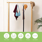 Belt Hanger, 2 Pack Rotatable Belt Organizer Rack for Closet Sturdy Max 48 Belts Storage with 16 Hooks, Hanging Space Saving Closet Organizers for Belts Holder, Silver