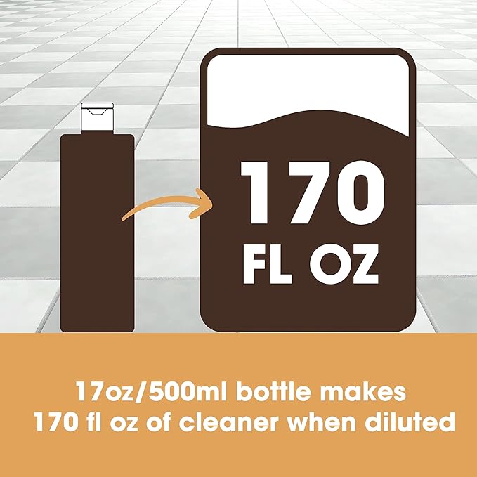 Furniture Clinic Vinyl Floor Cleaner | Dilutes to 170 FL Oz | Easy and Safe Application | Quick-Drying with Lavender Aroma | 17oz / 500ml