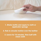 Furniture Clinic Leather Protection Cream | 2-in-1 Leather Conditioner & Waterproofing Protector for Furniture, Shoes, Car Seats & More | Prevent Stains While Nourishing | 8.5oz/ 250ml