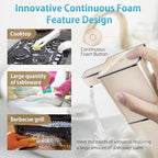 Automatic Soap Dispenser Touchless Foaming Soap Dispenser 300ml/12.8oz Rechargeable, Wall Mounted 4 Levels Adjustable Foam Soap Pump for Bathroom Kitchen Dish Soap