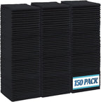 HOMEXCEL Black Microfiber Cleaning Cloth,150 Pack Cleaning Rags, Cleaning Towels,11.5"X11.5" Shop Towels