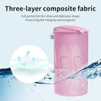 Kimmama Shoe Washing Machine Bag,Laundry Shoes Bags,Sneaker Wash Protector Sack,Sandwish Mesh,Pink,8x15"