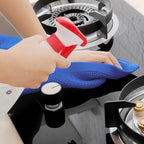 Homaxy 100% Cotton Waffle Weave Kitchen Dish Towels, Ultra Soft Absorbent Quick Drying Cleaning Towel, 13 x 28 Inches, 6-Pack, Blueberry