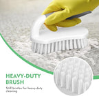 SetSail Scrub Brush, Heavy-Duty Scrub Brushes for Cleaning with Stiff Bristles Cleaning Brush for Shower, Bathroom, Carpet, Kitchen and Bathtub Scrubber - 2 Pack