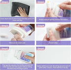 White Wall Paint Kit - 2X Concentrated Formula Wall Repair Roller Superior Coverage & No Dripping - Water-Based Touch Up Paint Roller Kit for Remove Graffiti, Stains, Yellowing - 100g