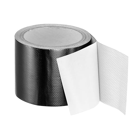 PATIKIL Awning Repair Tape 8m x 8cm Waterproof Canvas Tape High Adhesive Tear Repair Patch Kit for PVC Tarpaulin Tent Awning Fabric RV Sail Boat Cover, Black (3.15" x26.24ft)