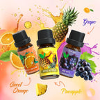 Fruit Essential Oils Set, Fragrance Oil Set for Diffuser, Scent Diffuser Oil for Candle Making- Pineapple, Sweet Orange, Grape, Green Apple, Blueberry, Watermelon