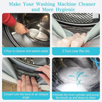 Washing Machine Cleaning Brush Kits Front Load Washer Scrub Cleaner Tools Accessories for Tight Spaces and Washing Machine Rubber Seals Tight Spaces and Washer Rubber Seal 6pcs