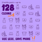 Originally Yellow Lavender Vinegar For Cleaning Purpose | USA Made All Purpose Cleaner | Use as a Floor, Glass, Kitchen, & Bathroom Cleaner | Plant Derived Vinegar 1 Gallon in 2 bottles | 128 Oz