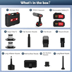 Handheld Vacuum for Home, Cordless Portable Vacuum Cleaner, Rechargeable with 60 Mins Max Runtime, High Power Vacuum for Car, Office, Pet Hair, Gap Cleaning