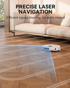 Robot Vacuum and Mop Combo,Self Emptying Station for 70 Days Cleaner with LiDAR Navigation Smart Mapping & Max Strong 8000Pa Suction WiFi/App/Alexa Voice Control, Obstacle Avoidance for Hard Floors