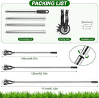 Wheel Rotary Edger Lawn Tool, Sidewalk 66.7Inch Manual Lawn Edger, Grass Edge Trimmer, Adjustable Stainless Steel Handle with Cushion Grip,Soil,Garden and Yard Tool