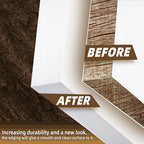 GSCIT Club Melamine Edge Banding, 3/4 inch x 50ft White Edge Banding with Hot Melt Adhesive Pre-glued Cabinet Edge Banding Flexible White Veneer Edging for Plywood Furniture Table