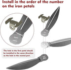 22-1/2-Inch One-Touch Cleaning System Kit for W eber Grill Parts, 7444 Grill Parts for 22" Master-Touch, Performer, Original Kettle Series Charcoal Grills, Thicker, Sturdy, Heat Resistant, Silver