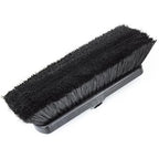 SPARTA 41278EC03 Flo-Thru Plastic Wall Scrub Brush, Equipment Brush With Soft Nylex Bristles For Industrial Kitchens, Hospitals, Commercial Cleaning, 4 Inches, Black, (Pack of 12)