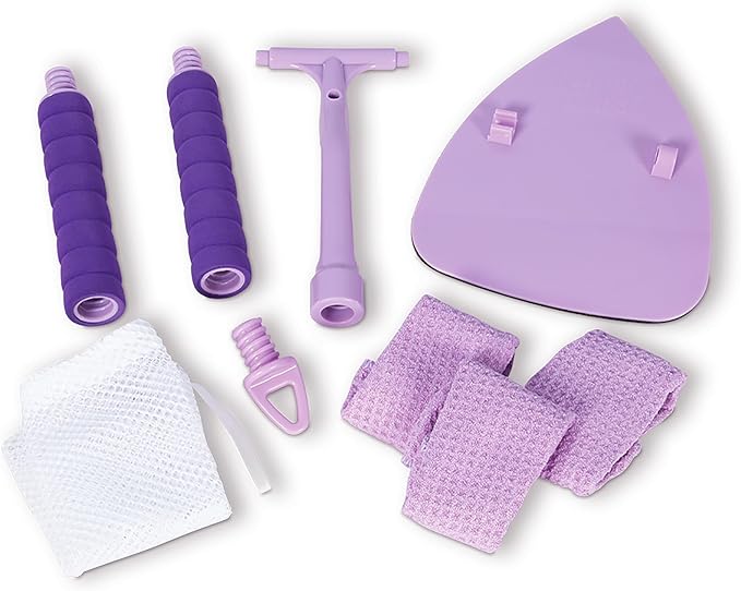 Invisible Glass 95165 Reach & Clean Home Glass Cleaning Tool with Extendable Handle, (3) Reusable Quick Change Microfiber Cloths, and Storage Bag, Streak-Free Window & Glass Cleaner Kit for Home & Car