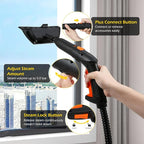 Dyna-Living Steam Cleaner 1800W Multipurpose Steam Cleaner for Home 5 bar Steamer Cleaner for Car Detailing 320°F High Temperature High Pressure Steamer for Carpets Floor with 2.1 L Inner Water Tank