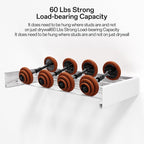 Wall Mounted Drying Rack for Laundry 31.5'', Folding Drying Rack Clothing Wall Mount with 5 Rods, Space Saving for Indoor Outdoor Bathroom Balcony (White 31.5")