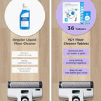 YGY 36 Pack lavender Scent Floor Cleaner, Deodorizes and Deep Cleans for Multiple Hard Floors, Lavender Scent, Compitable with Tineco Vacuum Mop, Cleaning Solution-36 Tablets