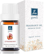 Strawberry Essential Oil - Pure Organic Scent for for Aromatherapy, Diffusers, Spray, Skin & Hair Care, Massage, DIY Candles & Soap, Perfume - Fruity Fragrance, 10mL