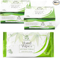 100 Individually Wrapped Hand Wipes – Aloe Vera Scent – 2 Convenient 50-Count Boxes | 100% Viscose, Eco-Friendly | Travel-Ready, Moisturizing