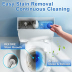 Toilet Bowl Cleaners,100 Pack Blue Toilet Bowl Tablets with Fresh Scent, Household Toilet Cleaner Continuous Cleaning, Prevent Various Stains & Odors Build Up - Septic Friendly