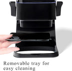 Cereal Dispenser Countertop, 5L Kitchen Organization Cereal Containers Storage, Desktop Candy Dispenser Plastic Cereal Dispenser, Snack Containers Can Hold Granola, Dry Food, nut, Grain (Black, 2Pc)