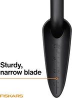 Fiskars Eco Transplanter with Narrow Curved Spade, Depth Markings, Ergonomic Handle, UV Resistance, Ideal for Seedlings and Small Plants