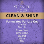 Granite Gold Clean and Shine Spray-Streak-Free Deep Cleaning & Polishing of Granite, Marble, Quartz, 24 Fl Oz (Pack of 1)