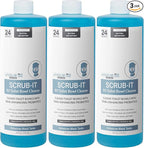 Unique Scrub-It RV Toilet Bowl Cleaner Liquid - Removes Odors, Stains and Debris - Safe on All Toilet Types 24 oz (3-Pack) Packaging May Vary