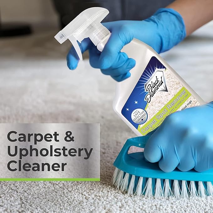 Black Diamond Stoneworks Carpet & Upholstery Cleaner: This Fast Acting Deep Cleaning Spot & Stain Remover Spray Also Works Great on Rugs, Couches and Car Seats. (1-Gallon)