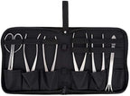 Bonsai Tools Set, 6pcs Stainless Steel Bonsai Garden Plant Tree Scissors Trimming Cutting Tool Set with Storage Bag, Garden Plant Tools