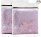 GOGOODA Mesh Laundry Bag for Delicates Set of 2 Lingerie Bags for Washing Machine Great for Laundry, Hosiery, Blouse, Underwear, Pantyhose, Socks(Set of 2)