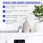 Solid Bleach in a Stick - Concentrated and Natural Stain Remover Solution for White Clothing - Pocket Bleaching Tube for Dirty Spots | Household and Travel Cleaner Essentials | By Cadie 2 Pack