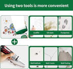 Large Roller Brush Wall Repair Tool,Wall Repair Kit,Wall Roller Paint BrushSuitable for Repairing The Wall with Latex Paint,Repair Graffiti, Stains, and Footprints on The Wall(1000g,White)