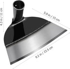 Angoily Replaceable Garden Hoe Head 9.25X5.90 Inch Heavy Duty Steel Weeding Tool Accessory for Soil Loosening Cultivating and Agricultural Use Without Handle