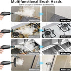 Steam Cleaner, Steamer for Cleaning, 2500W Pressurized Steam Cleaner with 12 Attachments, Portable Steamer Cleaner for Home Car Kitchen Bathroom Furniture Tile Grout (White)