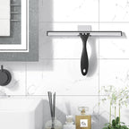 AmazerBath Squeegee for Shower Glass Door, Shower Squeegee for Glass Doors - All-Purpose Squeegee with Hook for Shower Doors, Windows, Mirrors, Tiles and Car Glass, 12 Inches