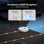 roborock Q10 X5+ Robot Vacuum and Mop Combo, Self-Emptying, 10,000Pa Suction, Obstacle Avoidance, LiDAR Navigation, Hands-Free Cleaning, No-Go Zones, Perfect for Carpet and Pet Hair, White