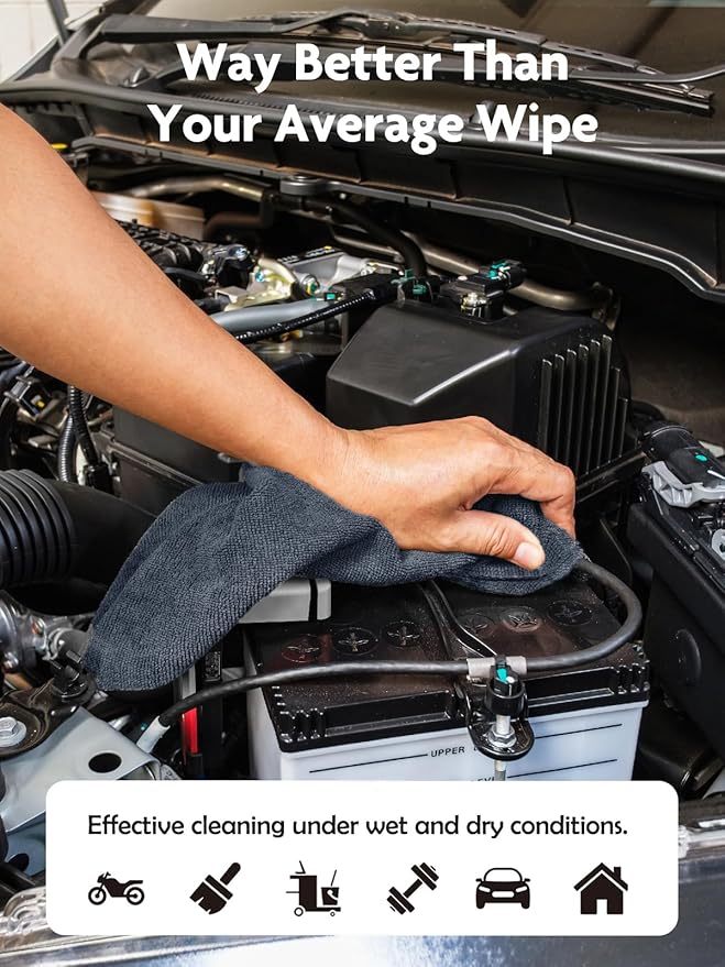 Fantasticlean Microfiber Cleaning Cloth Roll -675 Pack, Tear Away Microfiber Towels, 12" x 12", Reusable, Washable, Ultra Absorbent for Car, Home Supplies, Shop (9 Rolls of DimGray)